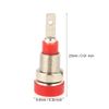 TOPINCN 5Pcs Panel Mount Banana Socket Mixed Color Banana Socket 2.0Mm Jack for Panel Mounting Test Probes Connectors Stackable Wire Solder Multimeter