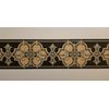 DECORATIVE DESIGN W/BLACK BACKGROUND WALLPAPER BORDER by IMPERIAL