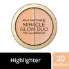 Max Factor Miracle Glow Duo Pro Illuminator, Creamy Highlighter (20 Medium)
