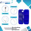 TRISBRO Dental Care Set Dentist Tools Kit, Professional Calculus and Plaque Remover Set, Dental Hygiene Kit, Teeth Plaque Remover Tool Metal Tooth Pick and Dental Mirror(Blue)