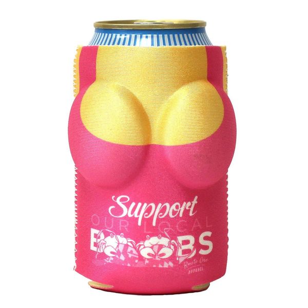 Support Our Local Boobs (Pink) / Can Cooler - 10/$12.50 Each / Pink