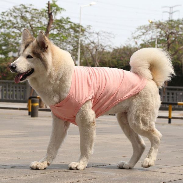 Summer Breeze Dog Vest - Stylish Cotton Shirt For Small To Extra Large Dogs - Light Pink / Xs