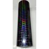 Black Plaid Pattern Holographic Diffractive Sign Vinyl 24" x 6 ft Roll