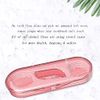 High Toughness Professional Toothpicks Sticks Dental Floss Picks 20 Picks Threader Flosser with 2 Storage Cases, flossing for Family,Hotel,Travel (7 Girly Pink)