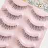 Kagenekodo Transparent Shaft False Eyelashes (Transparent Shaft, 5 Pairs, 0.2 - 0.5 inches (5 - 12 mm), Long Curl Wing n-FXAH1)