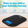 Smart Weigh Small Food Scales for Kitchen - Black