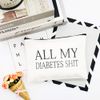 All My Diabetes Shit Funny Diabetic Travel Bag Pouch Personalized Gift for Diabetic Emergency Supply Bag for Grandma Grandpa Mom Dad Sister Brother for Birthday Christmas Gifts