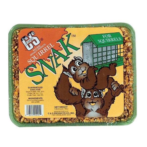 C&S 2.7 Lb. Squirrel Food Snack Cake 100214205 Pack of 6 C&S 06205 018222002054