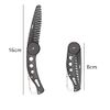 Beard Comb Stainless Steel Beard Combs Folding Beard Comb Mustache Pocket Comb Hair Styling Comb for Men for Hair Beards Mustache