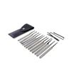 2pcs Transparent Locks with 15pcs Lock Pick Hook,1pcs LockPick Gun Open Tool, Locksmith Beginner Lock Pick Training Kit (Slivery)