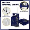 2in1 Dual String Brow Mapping String 2 x 100 Ft - 60 m Pre-Inked Eyebrow Mapping String Thread for Permanent Makeup, Microblading Supplies Marking Symmetrical Brows Black & White