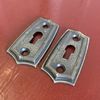 1920 's 1930 's FANCY INTERIOR LIGHT SWITCH PLATE PAIR (2) FOR HUPMOBILE NASH