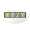 CafePress Camera Moment Sticker Oval Car Bumper Sticker(10-Pack)
