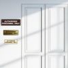 Standard AUTHORIZED PERSONNEL ONLY Wall or Door Sign - Secure Access Control - Easy Installation - Silver - Medium (2 Pack)