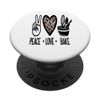 Peace Love Bake PopSockets Swappable PopGrip