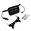 HQRP White 18 LED Visor Dashboard Emergency Strobe Lights with 3 Suction Cups