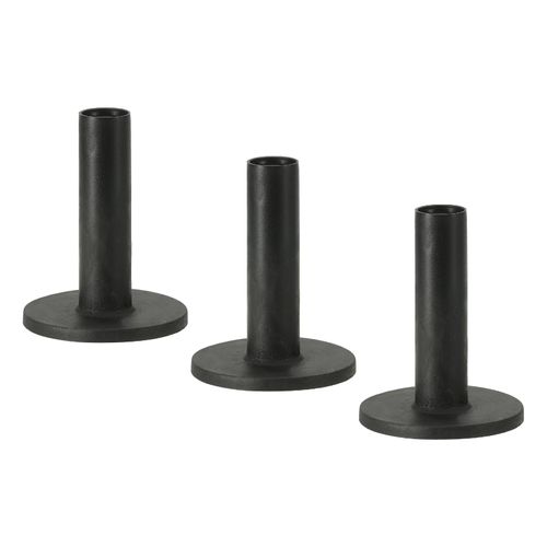 PATIKIL 2.8" Rubber Golf Tees Set of 3 Ball Holder for Outdoor and Indoor Hitting Mat (Black)