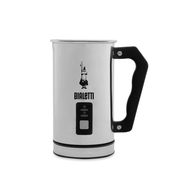 Bialetti Electric Milk Frother, Milk Forma, Espresso, Latte, Macchiato, Stainless Steel, Silver