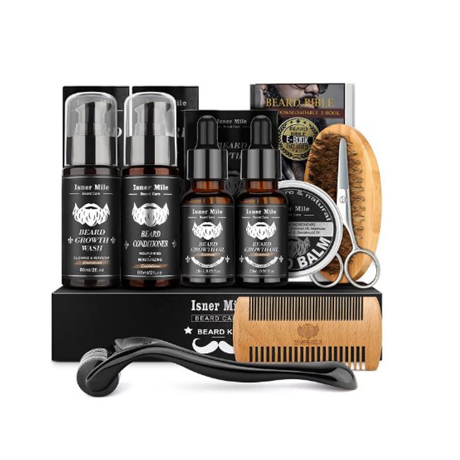 Set De Cuidado Para Barba Perfecta Acondicionador Balsamo De Barba Y Peines