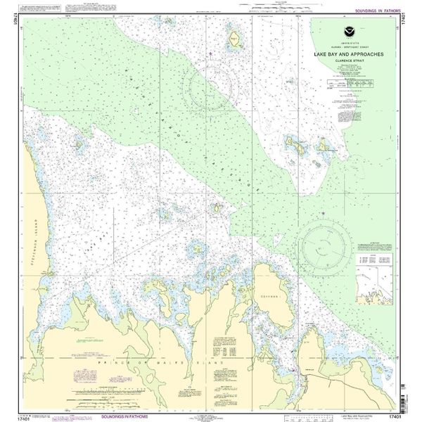 17401--Lake Bay and approaches, Clarence Strait