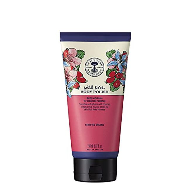 NEAL'S YARD REMEDIES Wild Rose Body Polish (Body Scrub), None, 5.1 fl oz (150 ml)