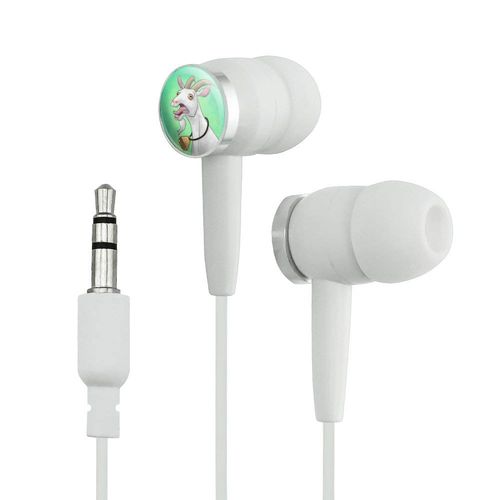 GRAPHICS & MORE Screaming Goat Novelty in-Ear Earbud Headphones