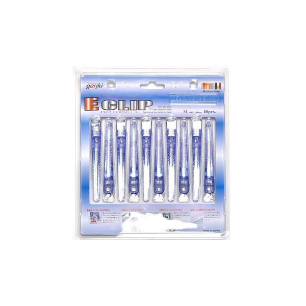 Gogeki Industrial E-Clip Medium, Clear Blue, 10 Pieces