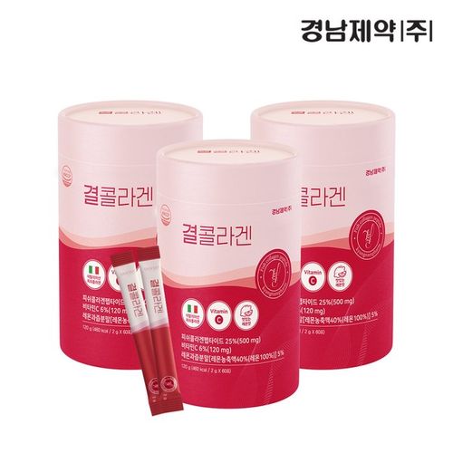 Kyungnam Pharm Collagen Renewal 3 Months 180 Packets Vitamin C Powder Type Fish Fish Collagen, 3ea, Single Item