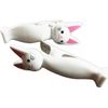 3 Set (6 Ct) White Cat Style Beach Towel Clips