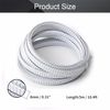 Othmro 5m/16.4ft PET Expandable Braid Cable Sleeving Flexible Wire Mesh Sleeve Silver White