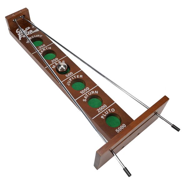 WE Games Shoot The Moon - a Classic 1940's Nostalgia Game - Solid Walnut Wood Stain - 18 inches