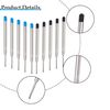 10 Parker Ballpoint Pen Refills, G2 Format - 5 Blue + 5 Black