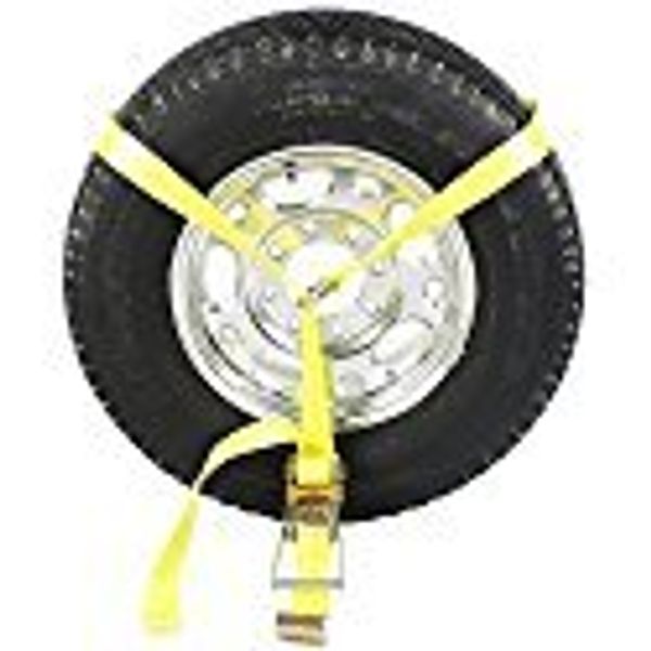 (Set of 2) Side Mount Wheel Net with Ratchet and Flat Hook
