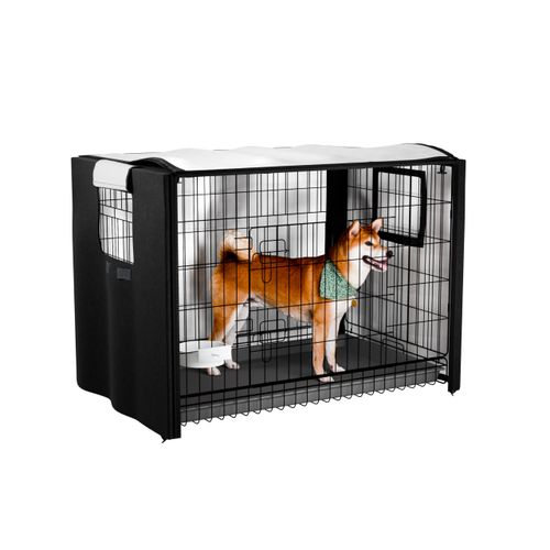 EVRBUL Dog Crate Cover, Heavy Duty 420D Pet Kennel Cover, All Sides Open Compatible with 42" Wire Kennel Pet Crates 42L x 28W x 30H Inch