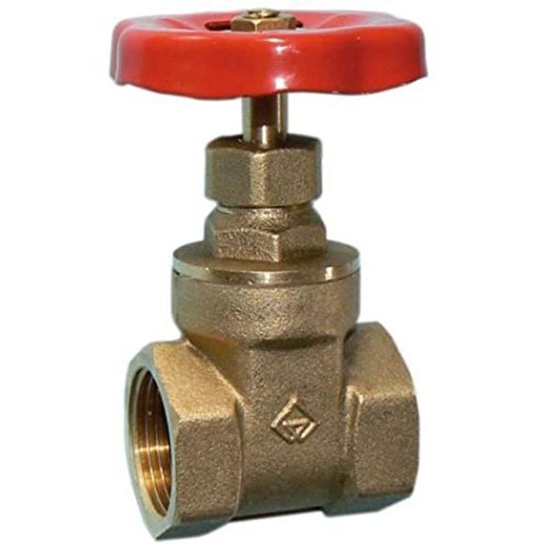 Primaflow 1" Economy Gate Valve - Threaded, Steel, Gate Valve, Red