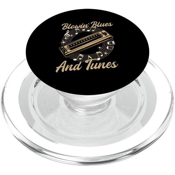 Mouth Organ Player Harmonica Holder Harmonicas For Beginners PopSockets PopGrip for MagSafe