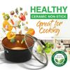 NutriChef 14-pcs Non-Stick Luxurious Stackable Cookware Set PFOA/PFOS FREE