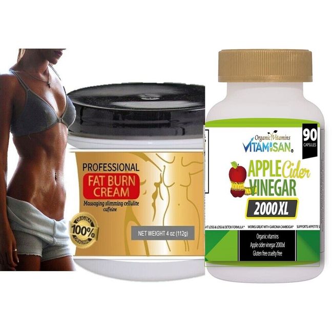 100% Natural Raw Apple Cider Vinegar Pills 90 capsules Pure Apple FREE HOT CREAM