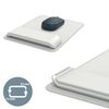 Leitz Ergo Mouse Pad with Adjustable Wrist Rest, Two Height Settings, Light Grey/White Computer Mouse Mat, 65170085
