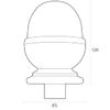 Jackson Woodturners Pine Acorn Newel Cap 90mm