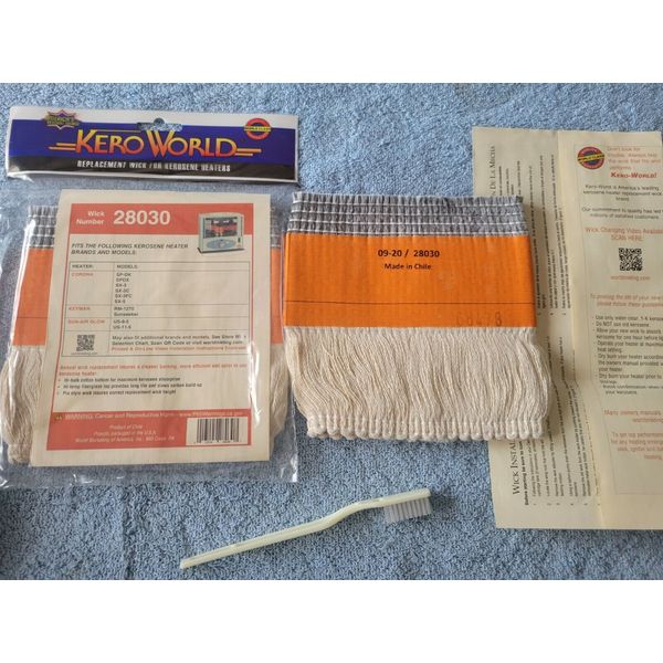 CORONA SP-DX, SP-DXA, SP-DXB KEROSENE HEATER *WICK,*WICK CLEAN BRUSH & GUIDE KIT