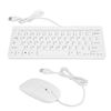 Keyboar Mouse Eet, Ultra-Thin USB Wired Keyboard Optical Mouse Mice Set Mouse Mice Set Combo(white)