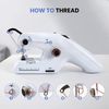 Portable Mini Electric Sewing Machine, Double Threading, Suitable for Curtains and Fabric, Beginner-Friendly,Hand Sewing Machine with Double Threading