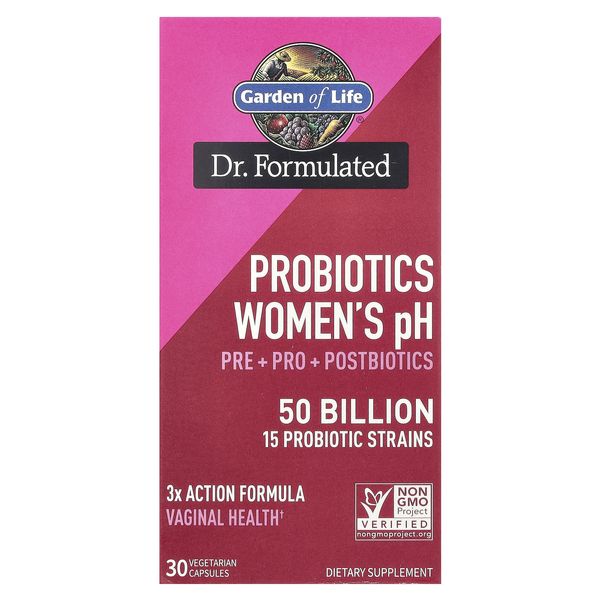 Probiotics Women's pH, 50 Billion, 30 Vegetarian Capsules