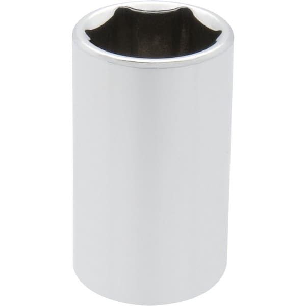 Tools 1/4" Drive 6 Point SAE, 3/16" Deep Length, Chrome Finish Socket, Mfr: D003504-A