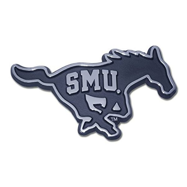 Elektroplate Southern Methodist University (SMU Embossed on Mustang) Emblem