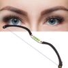 Eyebrow Line Marker Ruler,Eyebrow Mapper with Strings,Bow Mapper Tool with Mapping Thread Positioning Liner Sponge Measure Marker Ruler Tool(black)