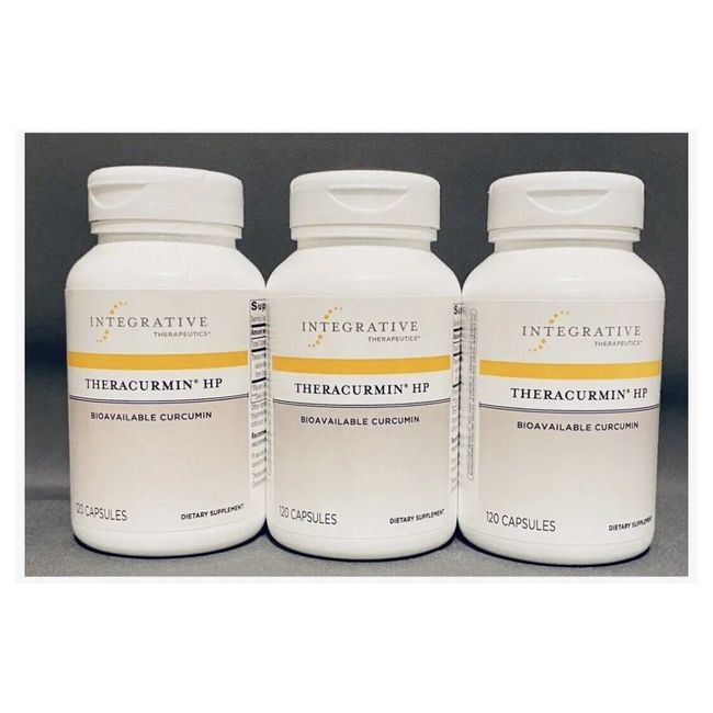 3x Integrative Therapeutics Theracurmin HP 120 Caps 03/25 Hi-Absorption Turmeric