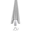 Tapco U-Channel Sign Post 8'L Galvanized Post Holes Top Down