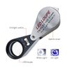 10x Foldable Pocket Magnifier Loupe with UV and LED Light for Jewelry, Rocks, Coins, and Antiques - Illuminated Magnifying Tool for Eye, Stamps, Watches, Hobbies, and Gems